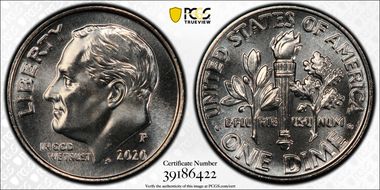 2020-P 10C Early Find MS67FB