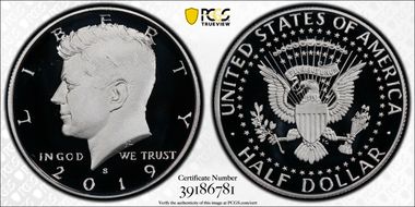 2019-S 50C Silver PR69DCAM