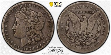 1879-S $1 VAM 77, Rev. of 1878 F12