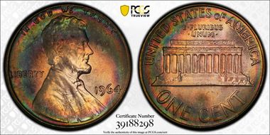 1964 1C MS63RB