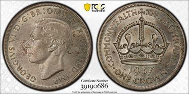 1937 Crown KM-34  Ag MS64