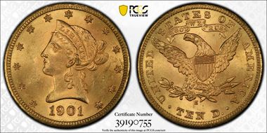1901-S $10 MS64