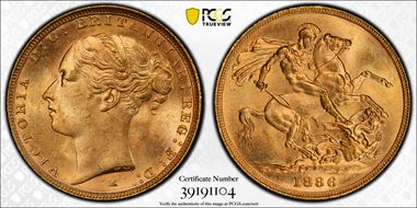 1886-M Sov S-3857C St. George MS64