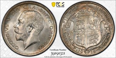 1918 1/2 Cr S-4011 MS65