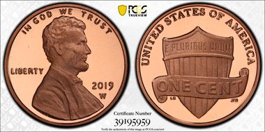 2019-W 1C Shield PR69DCAM