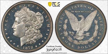 1878 7TF $1 Reverse of 1878 PR64