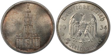 1934-A 5 Mk Potsdam without Date J-357 MS65