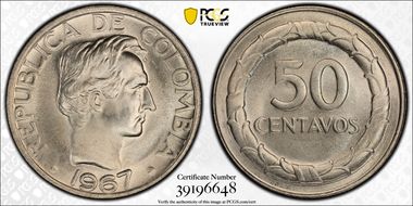 1967 50C MS66