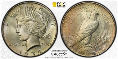 1934 $1 MS65