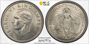 1940 1/2 Cr Centennial KM-14 MS66