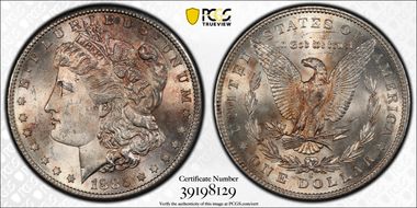 1885-S $1 VAM 6, S/S MS63