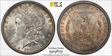 1882-O $1 VAM 7, O/O MS63