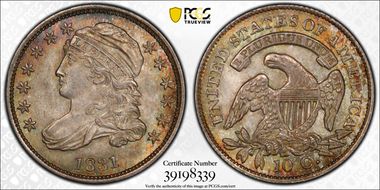 1831 10C MS65+ 