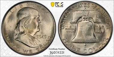 1949-S 50C MS65