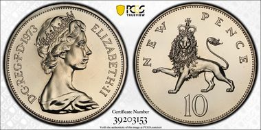 1973 10p S-F1 New Pence PR68