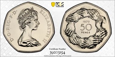 1973 50p S-H2 E.E.C. PR68