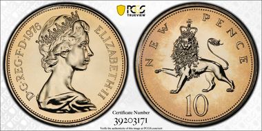 1976 10p S-F1 New Pence PR67