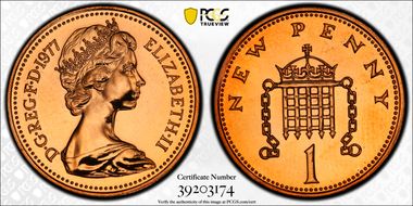 1977 1p S-B1 New Penny PR66RD