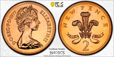 1977 2p S-C1 New Pence PR67RD