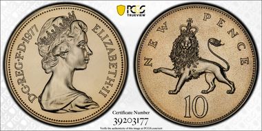 1977 10p S-F1 New Pence PR66