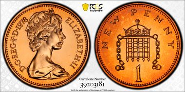 1978 1p S-B1 New Penny PR67RD