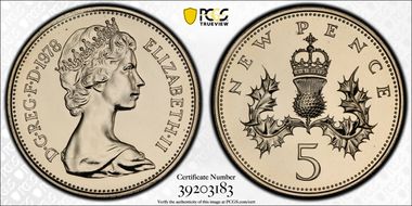 1978 5p S-D1 New Pence PR68