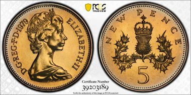 1979 5p S-D1 New Pence PR68