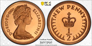 1980 1/2P S-A1 New Penny PR69DCAM