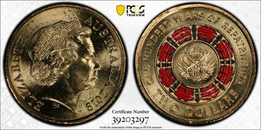 2019 $2 100 Years of Repatriation Colorized MS66