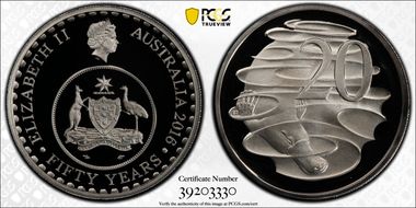 2016 20C 50 Yrs Decimal Currency PR70DCAM