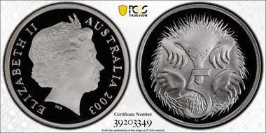 2003 5C Silver PR70DCAM