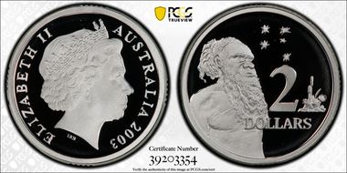 2003 $2 Silver PR70DCAM