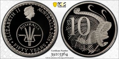 2016 10C 50 Yrs Decimal Currency PR70DCAM