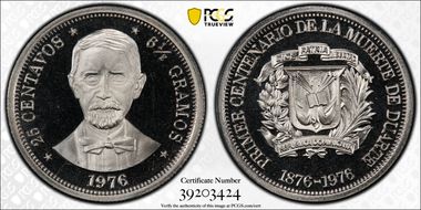 1976 25C Juan Pablo Duarte PR68DCAM