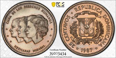 1987(t) 25C Human Rights MS67