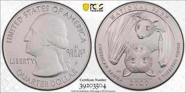 2020-P 25C American Samoa NP 5 oz Silver First Strike SP70