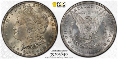 1881 $1 MS65