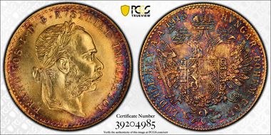 "1915" Ducat Restrike KM-2267  Au MS66
