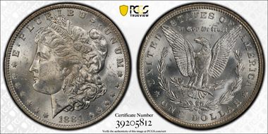 1884-O $1 MS62
