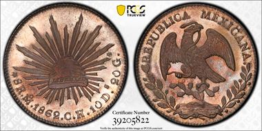 1862-Mo CH 8 R Mo50 MS65