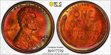 1942-D 1C MS65RB