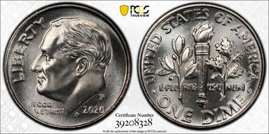 2020-P 10C Early Find MS65FB