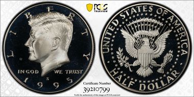 1995-S 50C Silver PR68DCAM