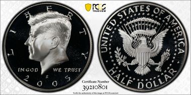 2005-S 50C Silver PR69DCAM