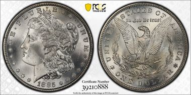 1885 $1 MS66