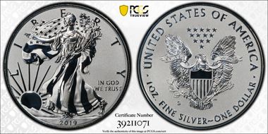 2019-S $1 Silver Eagle Enhanced Rev PR PR69