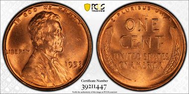 1953 1C MS66RD
