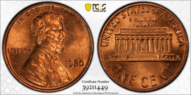 1980 1C MS65RD