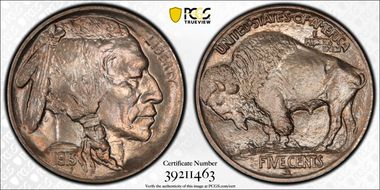 1913-D 5C FS-401, 2 Feathers MS66