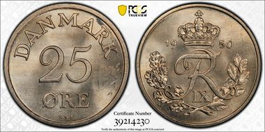 1950 NS 25 Øre MS64